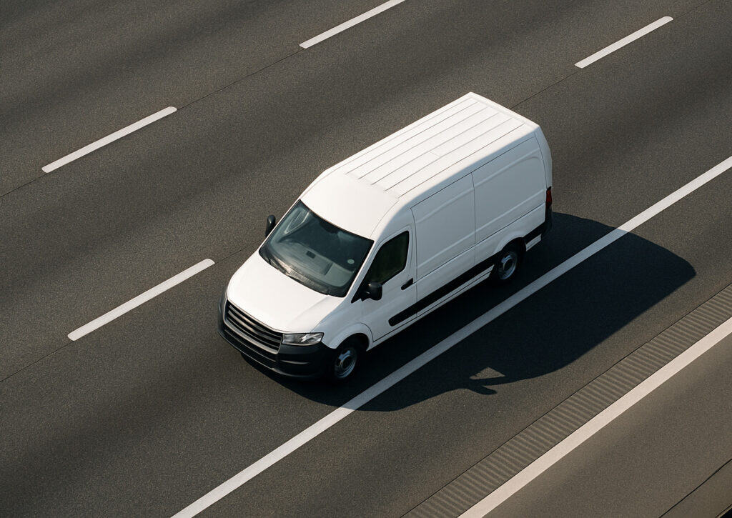 White Van on the Motorway