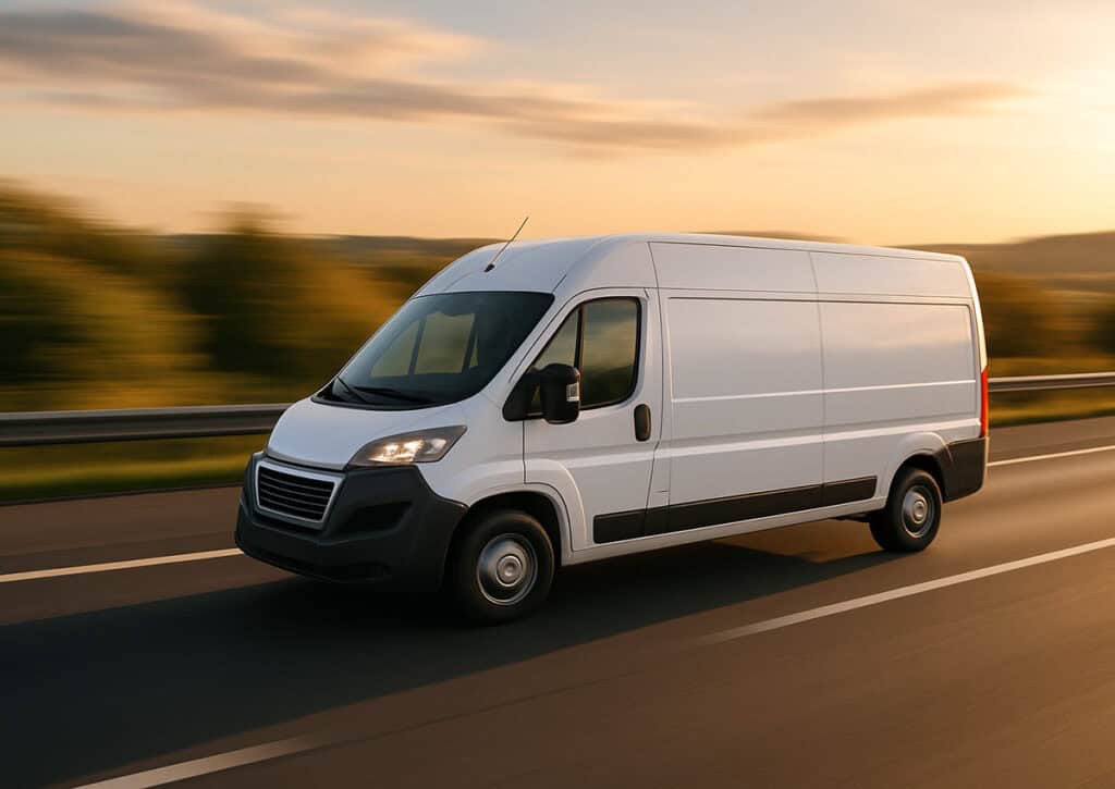 Van on the Motorway