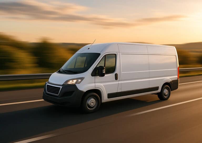 Van on the Motorway